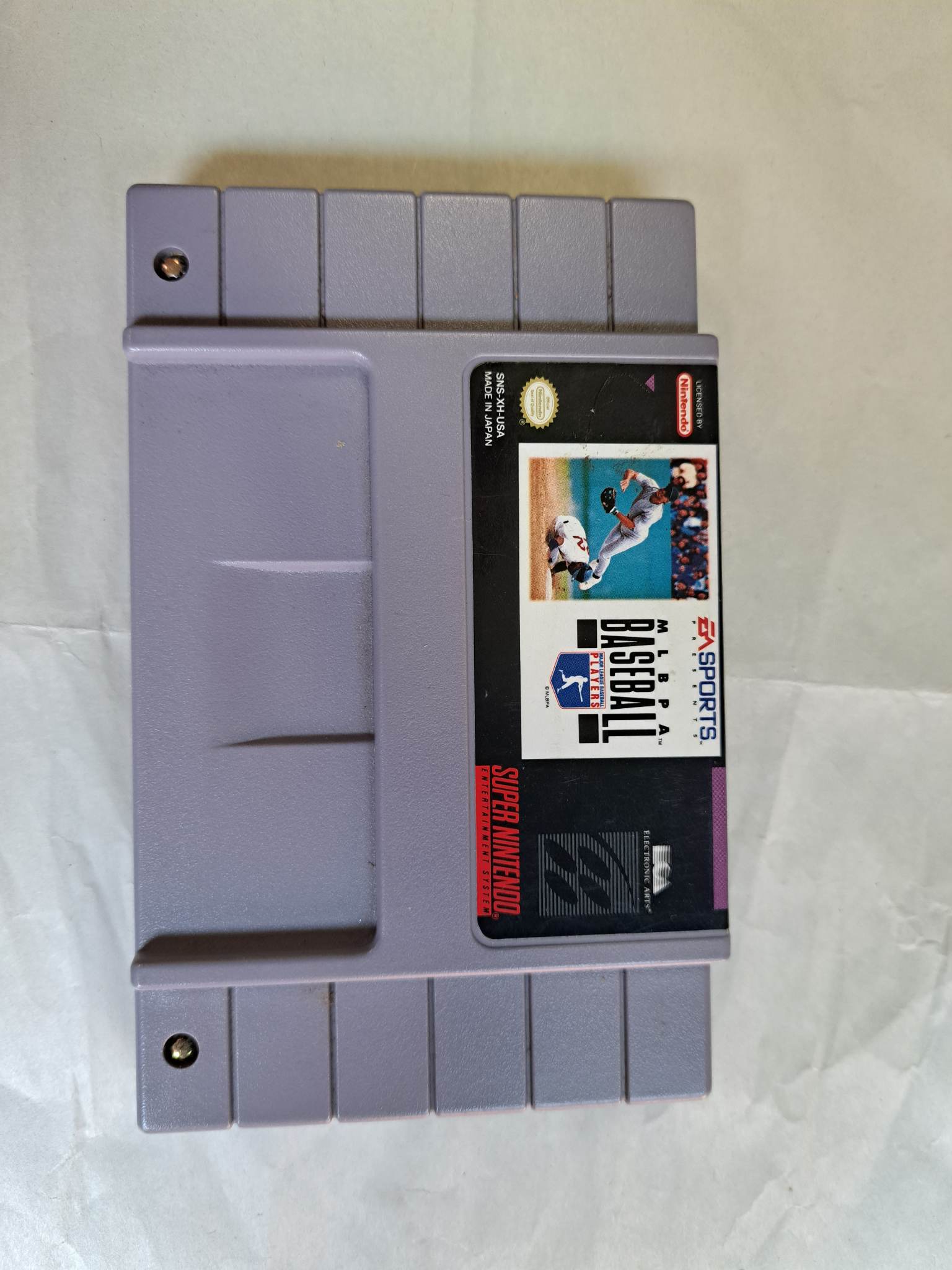 SUPER NINTENDO - MLBPA BASEBALL - CATRIDGE ONLY (01)